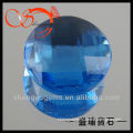 blue round glass gems amazing cheap prices(GLRD-12-BE01)